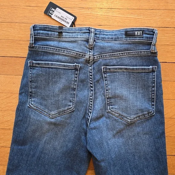 NWT, Kut From The Kloth, Rachael Fab AB Distressed Mom Jean, Medium Wash, 2 - Picture 9 of 14